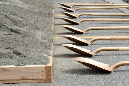 The Fisher House of Alaska hosted a groundbreaking ceremony to mark the start of construction for the Fisher House II, June 6, 2017 at Joint Base Elmendorf-Richardson, Alaska. The Fisher House II will be a two-story building of more than 14,000 square foot. (U.S. Air Force photo by Staff Sgt. Sheila deVera)