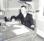 Unidentified chief, circa 1940, undress blue, A uniform. 