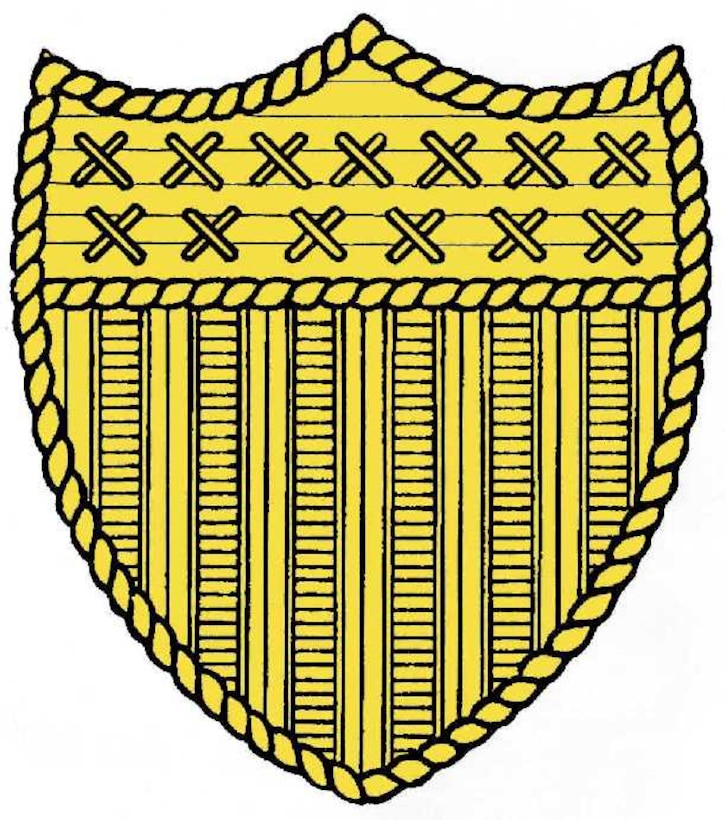 Gold shield emblem