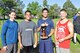 From left, Will Lipscomb, Manuel Garcia, Angel Mendez and Luke Simpson, all 302nd Development and Training Flight trainees, pose for a photo after winning the fifth annual First Sergeant’s Fitness Challenge at Peterson Air Force Base, June 4, 2017.  (U.S. Air Force photo/Staff Sgt. Frank Casciotta)