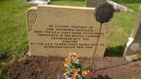 Unknown Tampa Crewman, Lamphey Churchyard, Wales, United Kingdom, ca. 2014

"In loving memory of our unknown shipmate from the USS Coast Guard Cutter Tampa torpedoed in the Bristol Channel September 26th 1918 Erected by the USS Tampa Coast Guard Post 719 American Legion New York"