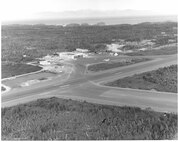 Air Station Annette, Alaska
No caption/date/photo number; photographer unknown.  Aerial view of Air Station Annette.
