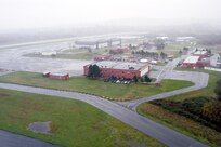 Air Station Astoria, Oregon

Original photo caption: "Aerial shot of Astoria Coast Guard Station.";  dated 18 November 2003; Photo Number 021118-N-6477M-676 (FR); Photo by U.S. Navy Photographer's Mate 2nd Class Eli J. Medellin.
