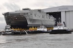 MOBILE, MOBILE. - The U.S. Navy's USNS City of Bismarck (EPF 9), the ninth EPF vessel, launched in Mobile, Alabama, June 7. 