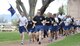 Members of the 39th Aerial Port Squadron begin their 5K Memorial Run May 7, 2017 in Capt. David Lyon Memorial Park, Peterson Air Force Base, Colo. Aerial Port Squadrons from all over the world run in May as part of National Defense Transportation events to remember their fallen brothers and sisters. Capt. David Lyon, 21st Logistics Readiness Squadron, stationed at Peterson Air Force Base, Colo., was killed in December 2013 by a vehicle-borne improvised explosive in Kabul, Afghanistan. (U.S. Air Force photo/Daniel Butterfield)