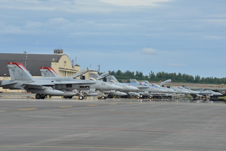 RF-A is a Pacific Air Forces-directed field training exercise for U.S. and international forces flown under simulated air combat conditions. It is conducted on the Joint Pacific Alaska Range Complex with air operations flown primarily out of Eielson Air Force Base and JBER.