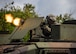 A U.S. Soldier from Task Force Talon, 94th Army Air and Missile Defense Command, fires blank rounds at opposing forces during a combat search and rescue training exercise June 5, 2017, at Andersen South, Guam. Service members from TFT, Helicopter Sea Combat Squadron Two-Five, and the 36th Wing joined together to practice survival, evasion, resistance and escape procedures, emergency evacuation techniques and quick reaction force training. This is the first time these units participated in a combat search and rescue exercise together on Guam. (U.S. Air Force photo by Staff Sgt. Joshua Smoot)
