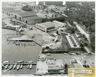 Air Station Miami, Florida
A photo of Air Station Miami in the 1950s.

Original caption reads: "Photo A C. G. Air Station, Miami, Fla. 10 November 1956."; no photo number; photographer not listed.
