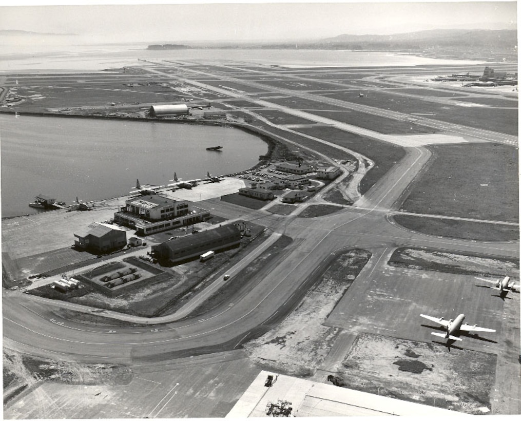 Air Station San Francisco, California
No official caption/date/photo number; photographer unknown.
An aerial view of Air Station San Francisco circa 1962.


