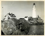 Light Station Boston, Massachusetts
Original caption reads: "Fog Signal Engine Room; Right Hand Unit [top photo]; 
 Automatics [bottom photo]."; dated May, 1919; no photo number; photographer "Morse."