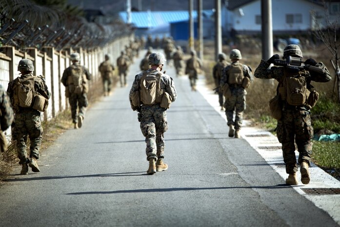 Marine Corps Systems Command has awarded a contract to provide Enhanced Combat Helmets to the fleet. The ECH exploits lightweight material technology to provide enhanced ballistic protection against select small arms and fragmentation. The helmet consists of a ballistic shell, suspension pads, and four-point retention system. In addition to the above components, a reversible helmet cover, night vision goggle bracket and attachment hardware will be provided for wear. (U.S. Marine Corps photo by Sgt. Isaac Ibarra) (High-resolution photo)