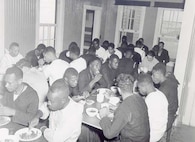 Coast Guard Station Tiana, Hampton Bay, Long Island, New York 1942-1944
"CHOW TIME AT TIANA LIFEBOAT STATION." 
Courtesy of Kenneth Sutherland
