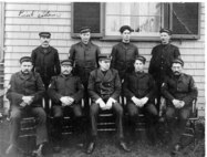 Crew, Coast Guard Lifeboat Station Point Adams located at Hammond, Clatsop County, Oregon. The station was established in 1888, built in 1889 and was placed in active service in December of 1889.  
Life Saving Station #311 Coast Guard Station #326