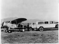 Air Patrol Detachment El Paso, Texas
No original caption/date/photo number; photographer unknown.
 The transfer of a litter patient to an ambulance from a USCG J2W-1.