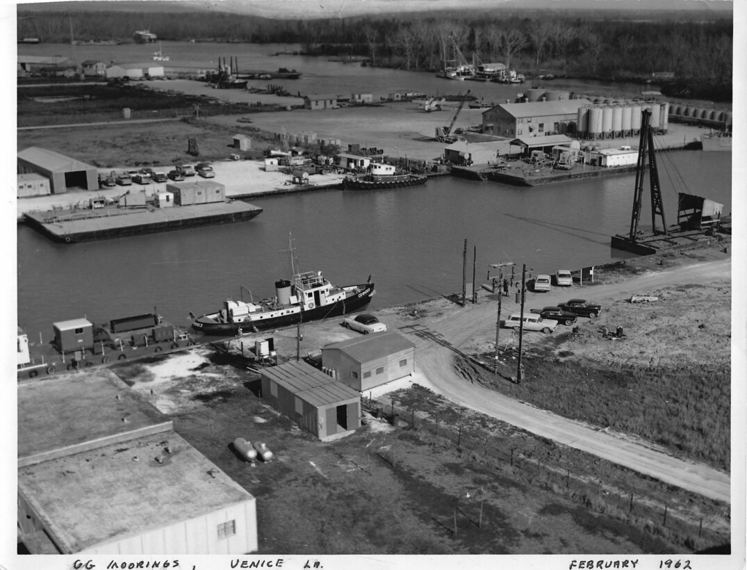 Life Boat Station Venice, Louisiana
CG Station Venice Moorings, no date.
