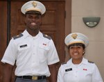 Cadets Naquore Davis (left) and Kimi Walker (right), from the U.S. Military Academy, gained valuable experience and knowledge from members of the U.S. Army Environmental Command during a visit to Joint Base San Antonio-Fort Sam Houston May 31-June 2. The cadets participated in a sponsorship program through the Army Environmental Command that allowed them to learn about the command and its environmental programs and the impact those programs have on Army operations.