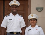 Cadets Naquore Davis (left) and Kimi Walker (right), from the U.S. Military Academy, gained valuable experience and knowledge from members of the U.S. Army Environmental Command during a visit to Joint Base San Antonio-Fort Sam Houston May 31-June 2. The cadets participated in a sponsorship program through the Army Environmental Command that allowed them to learn about the command and its environmental programs and the impact those programs have on Army operations.