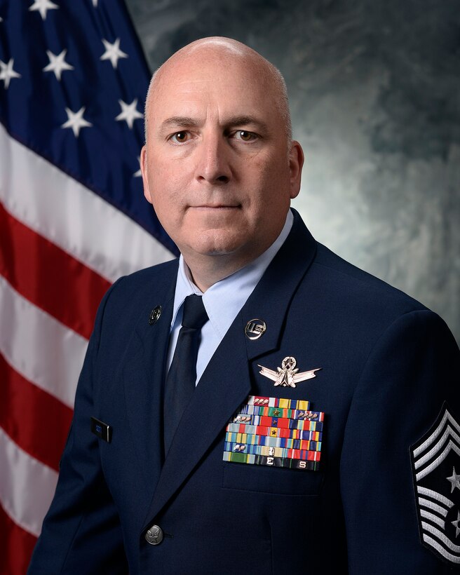 Command Chief Master Sgt. Todd M. Scott, 310th Space Wing