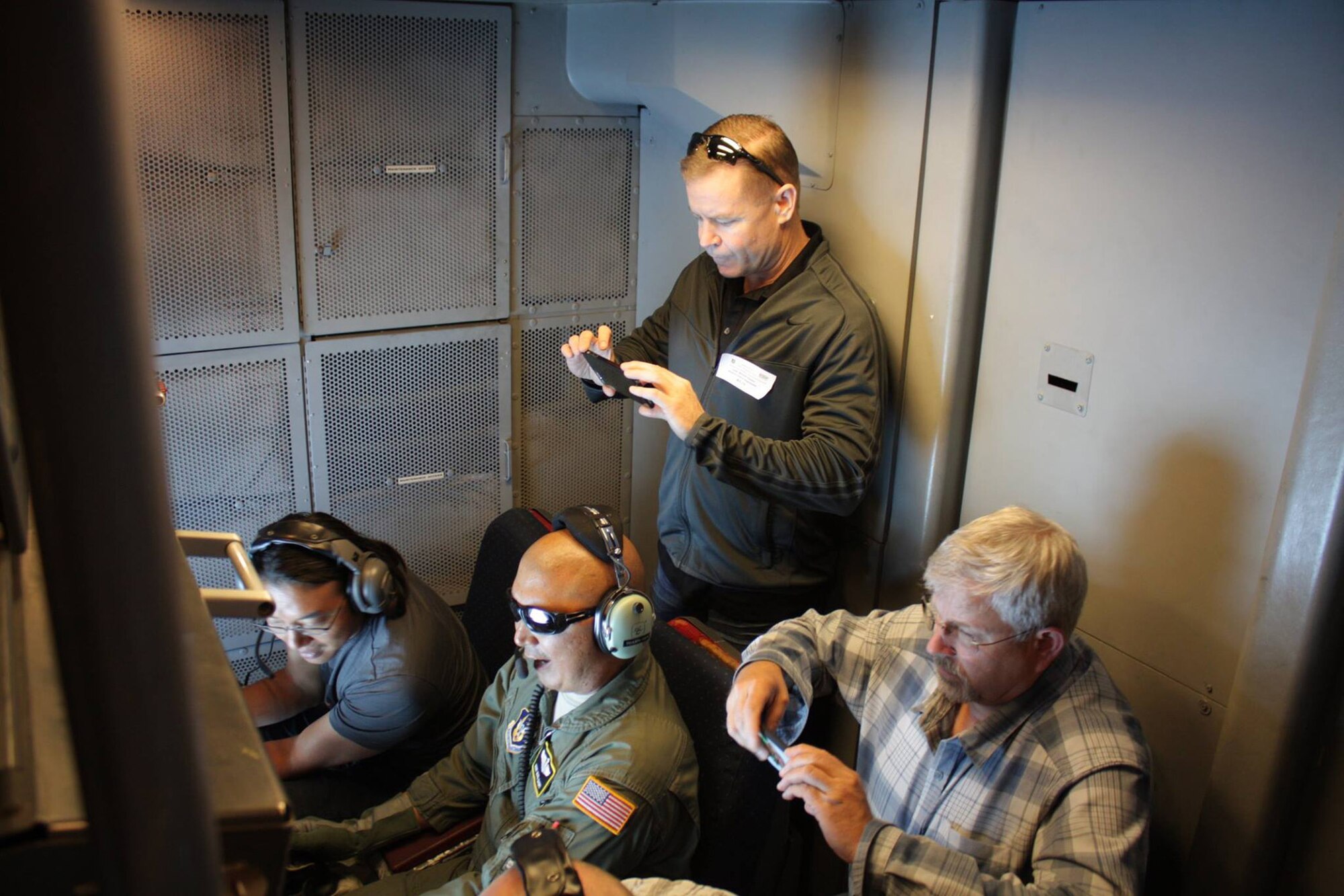 More than 50 civilian employers of 349th AMW Reservists flew on C-5M, C-17, and KC-10 local training missions, June 3, 2017. (U.S. Air Force photo)   

