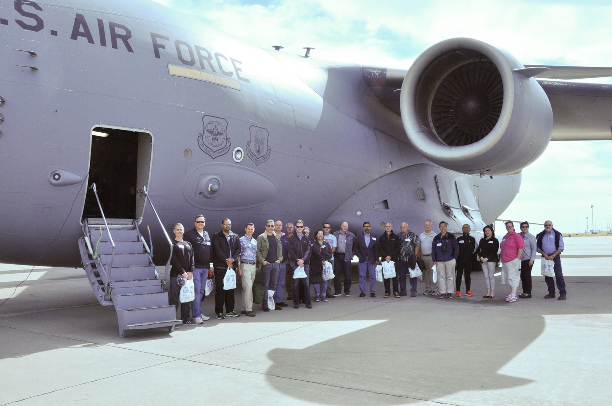 More than 50 civilian employers of 349th AMW Reservists flew on C-5M, C-17, and KC-10 local training missions, June 3, 2017. (U.S. Air Force photo)   
