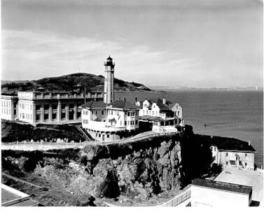 Alcatraz Lighthouse, California, 1909