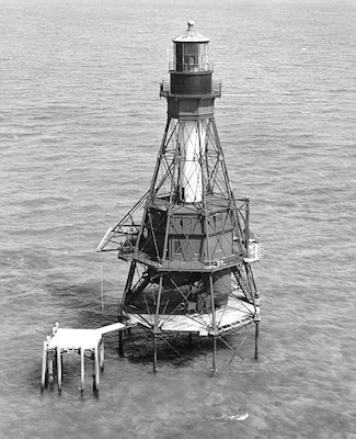 American Shoal Lighthouse, Florida; no photo number/caption/date; photographer unknown.

