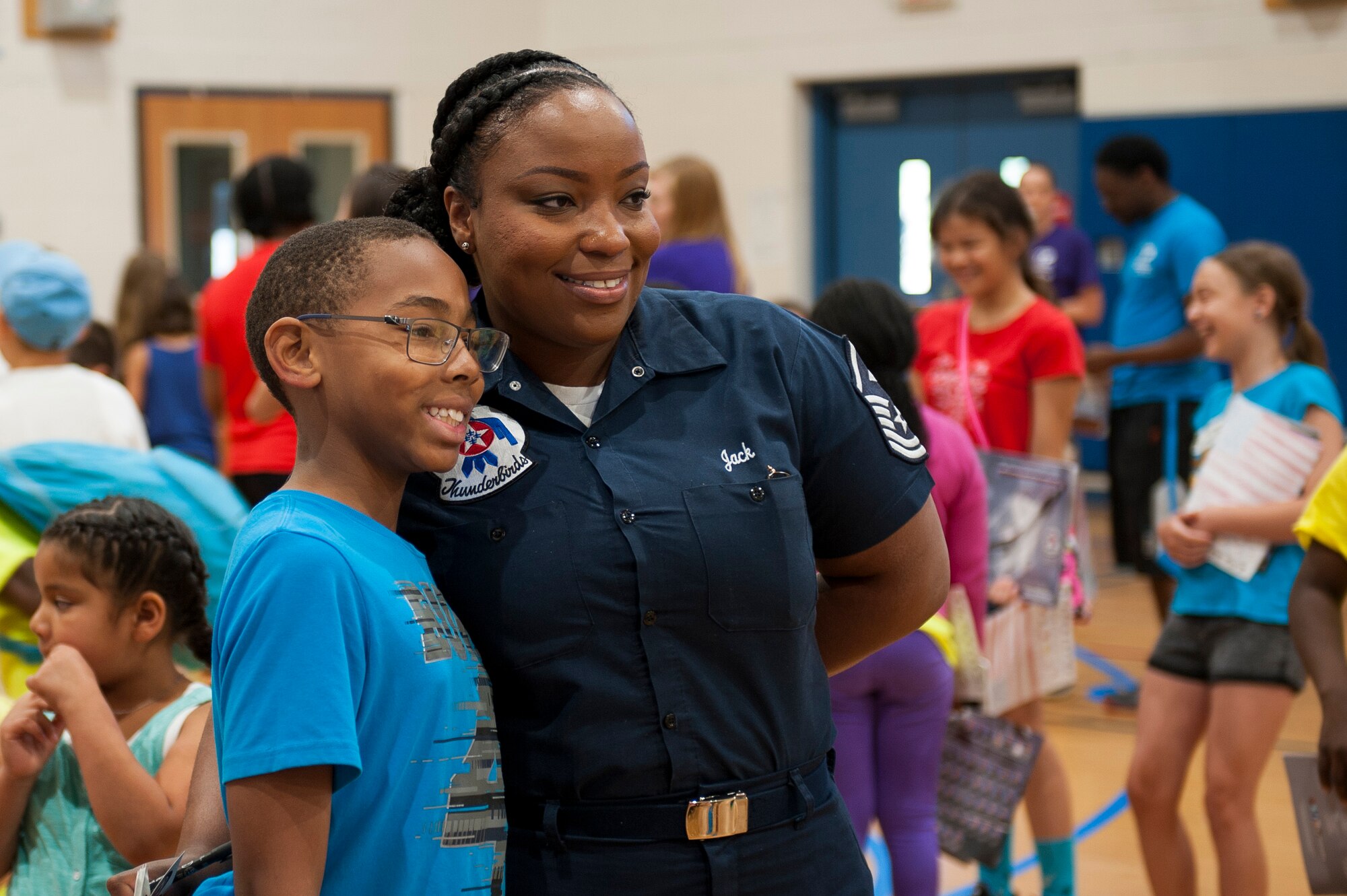 Master Sgt. Ira Jack, Thunderbirds first sgt., poses for a photo at Scott Air Force Base, Ill., June 9, 2017. Jack's responsibilities include advising the commander on the well-being of all the enlsted members of te United States Air Force Thunderbirds. (U.S. Air Force photo by Staff Sgt. Clayton Lenhardt)