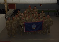 Soldiers assigned to the 368th Military Police Company, Detachment 3, from Guam pose for a photo on Bagram Airfield, Afghanistan, June 7, 2017. Detachment 3 has been conducting the customs mission on Bagram and Kandahar Airfields. Just about everyone supporting the Resolute Support and Operation Freedom’s Sentinel mission in Afghanistan has passed the careful inspections of this vigilant team. (U.S. Air Force photo by Staff Sgt. Benjamin Gonsier)