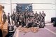 35th Tactical Fighter Squadron pilots pose for a group photo in front of the Squadron Building Just Prior to Departing Kunsan AB, Korea. (Courtesy Photo)