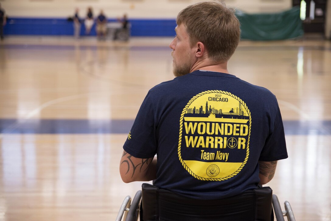 Retired Navy Petty Officer 2nd Class Joseph Engfer participates in a Navy Wounded Warrior Walter Reed Adaptive Sports training camp in Bethesda, Md., June 10, 2017. Navy photo by Petty Officer 2nd Class Charlotte C. Oliver