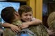 Quinn Conrad greets his father, Staff Sgt. Adam Conrad, 41st Rescue Squadron special missions aviator, as he returned home from a deployment, June 8, 2017, at Moody Air Force Base, Ga. The 41st and 71st Rescue Squadrons were recently deployed to Southwest Asia where they provided combat search and rescue capabilities in support of Operation Inherent Resolve. (U.S. Air Force photo By Airman 1st Class Daniel Snider)