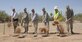 Leadership from 355th Mission Support Group and 355th Force Support Squadron along with contractors perform a ceremonial ground breaking for the Inn at Davis-Monthan Air Force Base, Ariz., June 9, 2017. Construction of the new lodging facilities are scheduled to be completed between January and February of 2019. (U.S. Air Force photo by Airman 1st Class Frankie Moore)