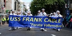 PORTLAND, Ore. (June 10, 2017) – Sailors assigned to the submarine tender USS Frank Cable (AS 40) march in the Grand Floral Parade during Rose Festival Fleet Week in Portland, Ore., June 10. The festival and Portland Fleet Week are a celebration of the sea services with Sailors, Marines and Coast Guard members from the U.S. and Canada making the city a port of call.  (U.S. Navy photo by Mass Communication Specialist 1st Class Eva-Marie Ramsaran/Released)