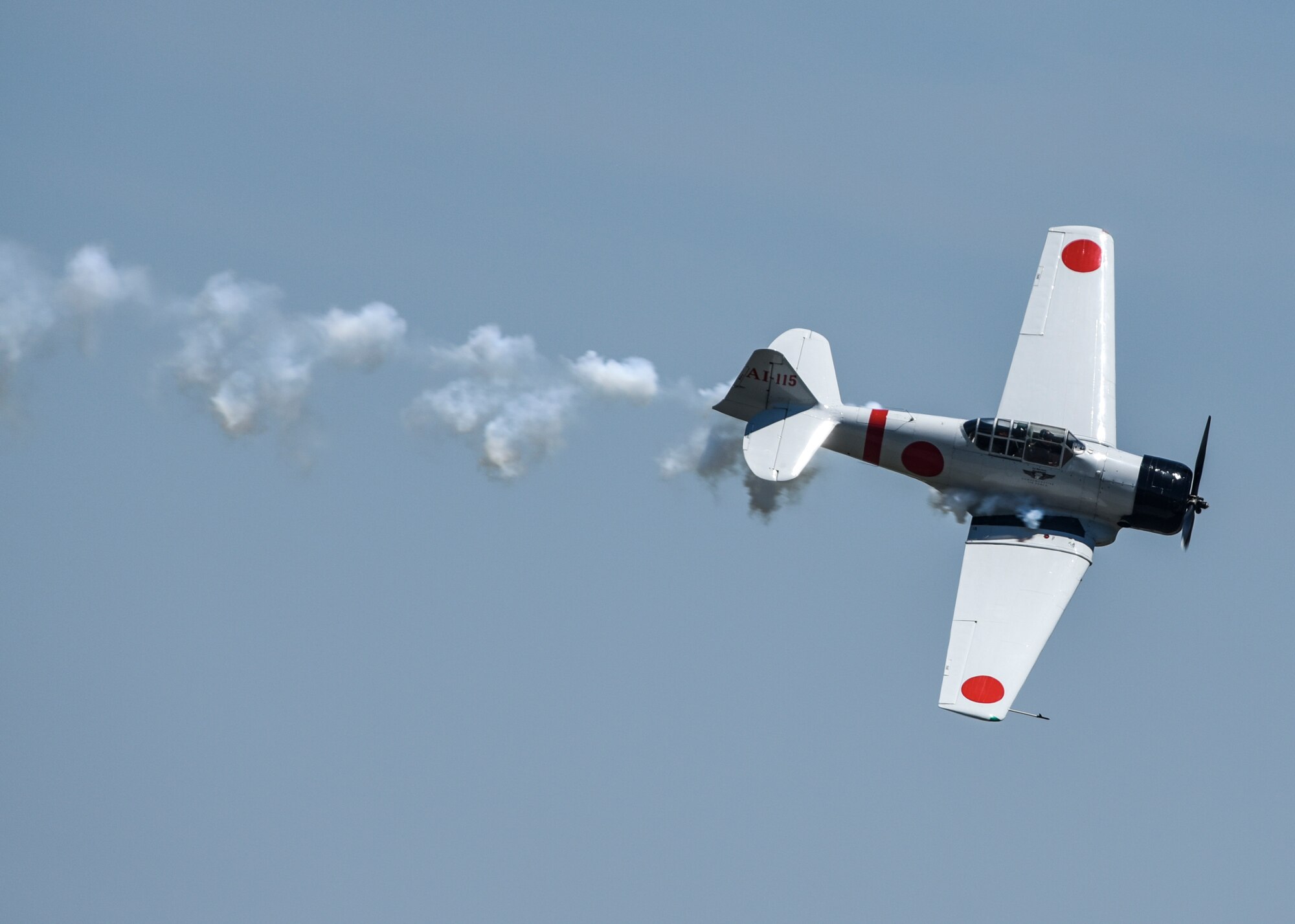 “Tora, Tora, Tora,” a Commemorative Air Force’s recreation of the Japanese attack on Pearl Harbor that signaled the beginning of the American involvement in World War II, performs the re-creation of the Dec. 7, 1941, attack on Pearl Harbor during the 100th Centennial Celebration Air Show, June 10, 2017, at Scott Air Force Base, Ill. For over 35 years, Tora has performed 12 to 16 shows each year. Every performance is presented with the same presentation, sense of emotion, and commitment to safety as those first performances in 1972.