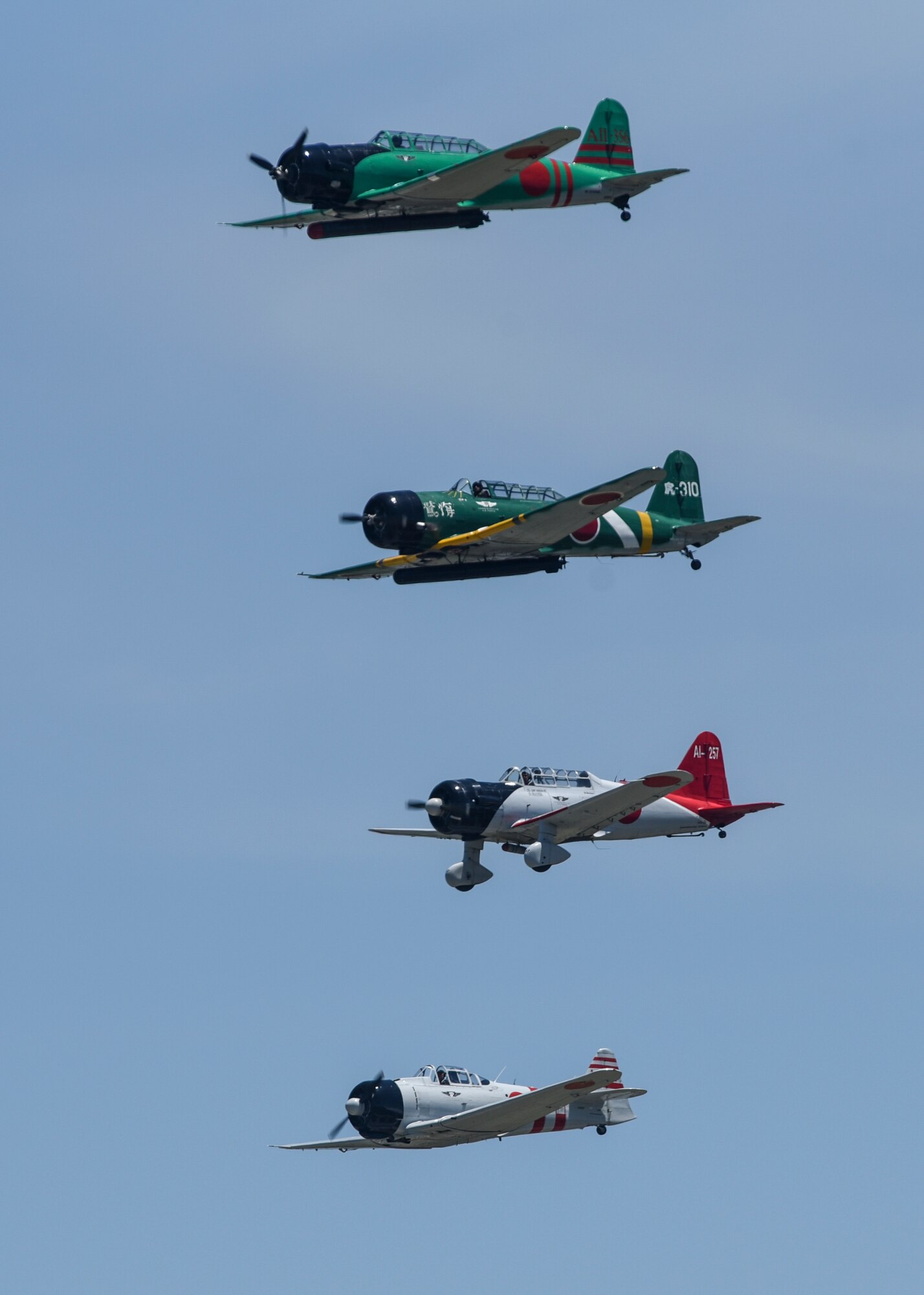 “Tora, Tora, Tora,” a Commemorative Air Force’s recreation of the Japanese attack on Pearl Harbor that signaled the beginning of the American involvement in World War II, performs the re-creation of the Dec. 7, 1941, attack on Pearl Harbor during the 100th Centennial Celebration Air Show, June 10, 2017, at Scott Air Force Base, Ill. For over 35 years, Tora has performed 12 to 16 shows each year. Every performance is presented with the same presentation, sense of emotion, and commitment to safety as those first performances in 1972.