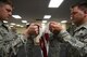 Fairchild Air Force Base honor guardsmen line up the American Flag during a six-man flag fold June 12, 2017, at Fairchild AFB, Washington. The six-man flag folding sequence is reserved for deceased Air Force retirees. Military honors are reserved for deceased Air Force veterans and retirees who served honorably during their military careers. (U.S. Air Force photo/SrA Nick J. Daniello)