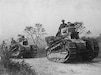 During World War I, American Soldiers used a small number of British and French caterpillar tracks armed with cannon and machine guns.  During World War I, American Soldiers used a small number of British and French caterpillar tracks armed with cannon and machine guns.