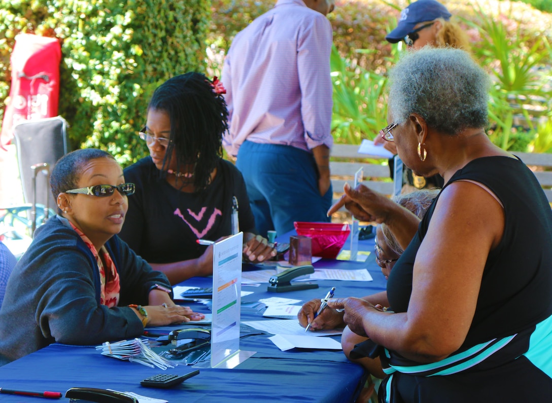 The Charleston District participated in the 3rd Annual FEA Exhibition, where 25 federal agencies in Charleston gathered at Liberty Square to show members of the public what it is they do for the community.