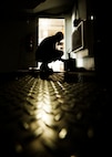 Staff Sgt. Jami Escobar, 91st Maintenance Group power, refrigeration, electrical, laboratory technician, monitors voltage inside a payload transport trailer at Minot Air Force Base, N.D., May 31, 2017. Escobar is responsible for guiding the three-member PREL crew during Global Strike Challenge. (U.S. Air Force photo/Senior Airman J.T. Armstrong)