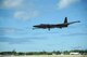 A U-2 Dragon Lady, from Beale Air Force Base, lands at Joint Base Pearl Harbor-Hickam,  Hawaii, June 13, 2017. The U-2 took a pit-stop at Hickam Field as it transitioned between Beale AFB and Asia. This type of movement enables warfighters to provide vital intelligence to senior Air Force and civilian leaders.  (U.S. Ai r Force photo by Tech. Sgt. Heather Redman)