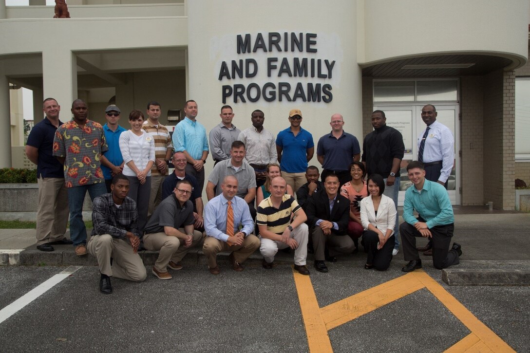 CAMP FOSTER, OKINAWA, Japan – The graduates of the Command Specialist Financial training pose for a photo at the Marine and Family Programs June 9 aboard Camp Foster, Okinawa, Japan. The CFS Training is a 40 hour course designed to educate the rates E-6 and above in basic personal financial management. The purpose of a CFS is to train, counsel and educate Marines in the basics of personal financial management. (U.S Marine photo by Lance Corporal Tayler P. Schwamb)
