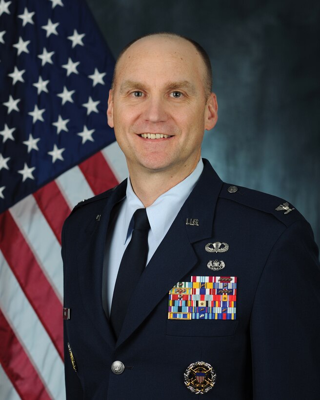 Official photo of Col. Erik C. Coyne (U.S. Air Force photo by 11th Wing Public Affairs)