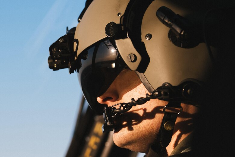 Capt. Daniel Rasfeld, 1st Helicopter Squadron UH-1N Iroquois copilot, flies over Washington, D.C., June 9, 2017. The flight allowed UH-1N crew members to train for high-priority airlift missions and defense support to civilian authorities. (U.S. Air Force photo by Senior Airman Delano Scott)   