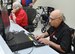 Loretta Johanson (left) and Steve Biawitz give back on a daily basis as Red Cross volunteers at the Wright-Patterson Medical Center. (U.S. Air Force photo/W. Eugene Barnett Jr.)