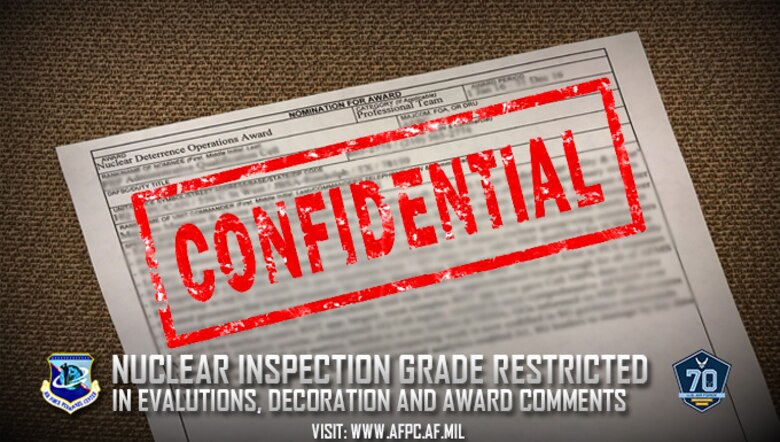 Nuclear Inspection Grade Restricted In Evaluation Decoration And