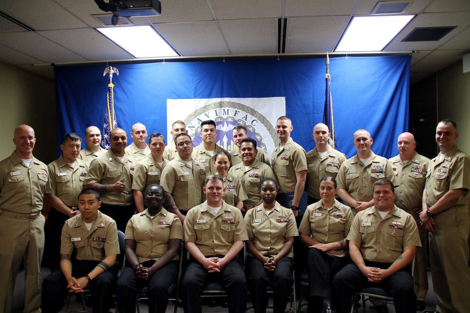 The Naval Afloat Maintenance Training Strategy program at PSNS & IMF graduated 20 Sailors assigned to Naval Intermediate Maintenance Facility, Pacific Northwest, during a June 13 ceremony on Naval Base Kitsap – Bangor, Washington. (Mike Rowland, PSNS & IMF)