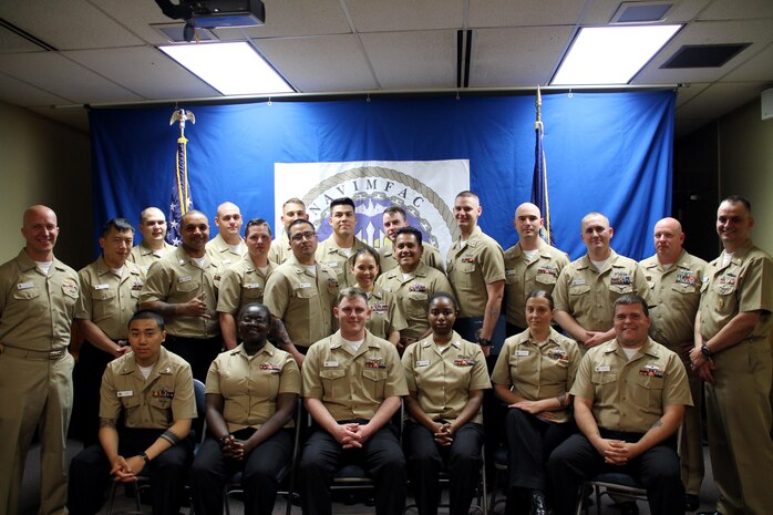 The Naval Afloat Maintenance Training Strategy program at PSNS & IMF graduated 20 Sailors assigned to Naval Intermediate Maintenance Facility, Pacific Northwest, during a June 13 ceremony on Naval Base Kitsap – Bangor, Washington. (Mike Rowland, PSNS & IMF)