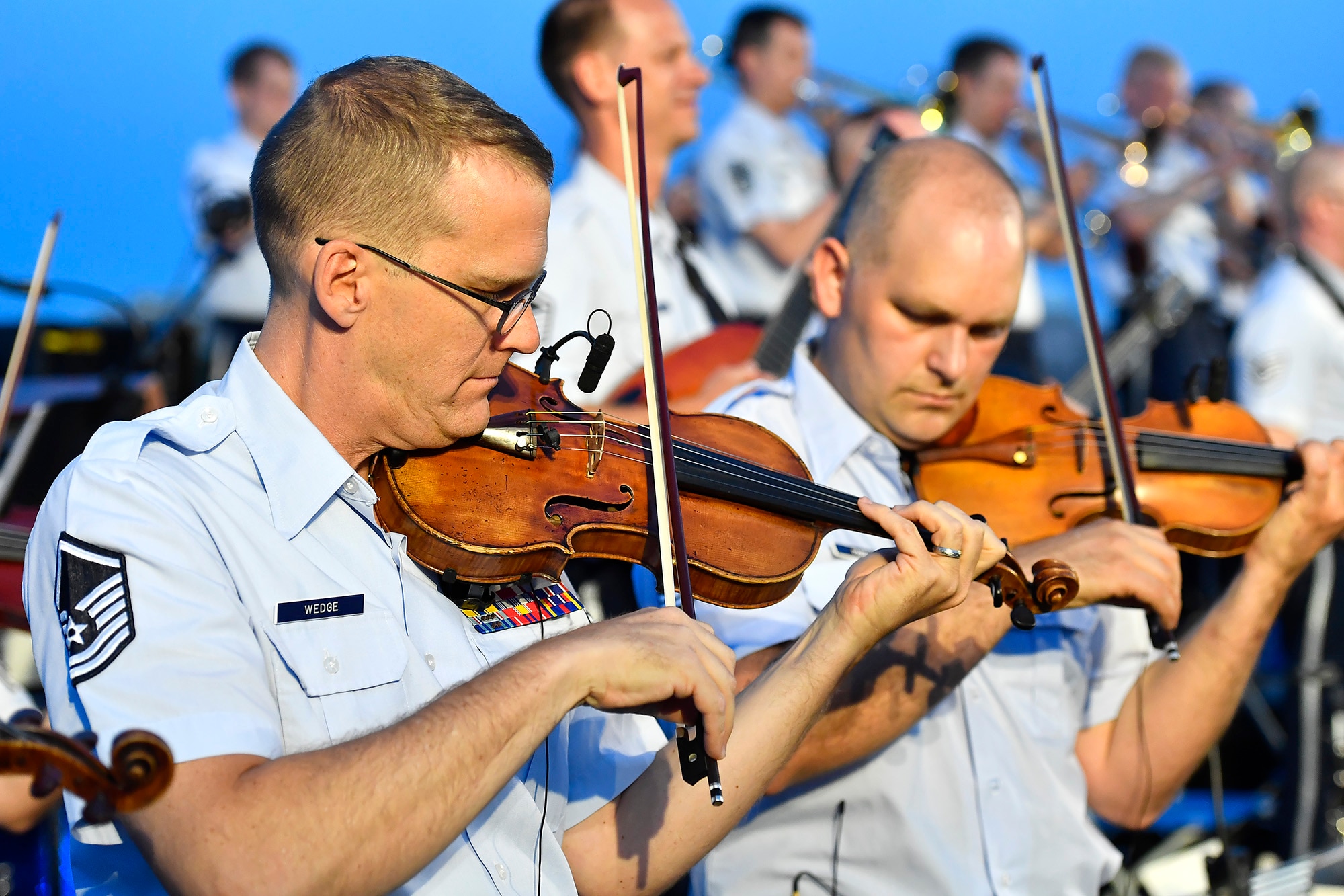 The second installment of the Heritage to Horizons concert series celebrating the Air Force's 70 years of breaking barriers was held at the Air Force Memorial, Arlington Va. June 9, 2017. The event was co-hosted by Undersecretary of the Air Force Lisa Disbrow and the Vice Chief of Staff of the Air Force Gen. Stephen Wilson, and featured performances by the U.S. Air Force Band and the U.S. Air Force honor Guard Drill Team.