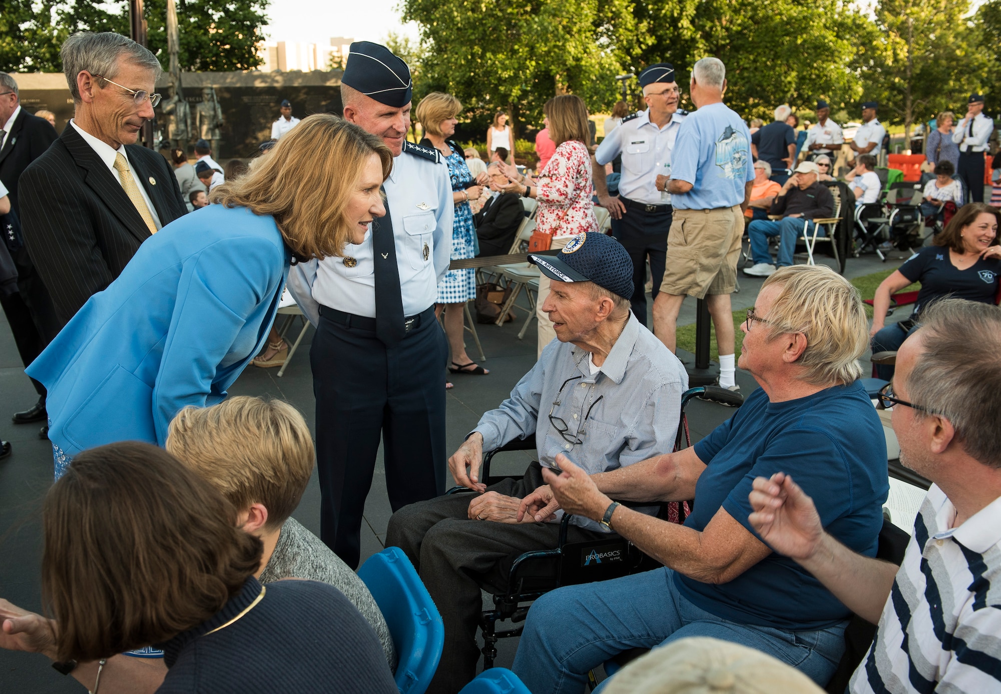 The second installment of the Heritage to Horizons concert series celebrating the Air Force's 70 years of breaking barriers was held at the Air Force Memorial, Arlington Va. June 9, 2017. The event was co-hosted by Undersecretary of the Air Force Lisa Disbrow and the Vice Chief of Staff of the Air Force Gen. Stephen Wilson, and featured performances by the U.S. Air Force Band and the U.S. Air Force honor Guard Drill Team.