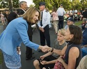 The second installment of the Heritage to Horizons concert series celebrating the Air Force's 70 years of breaking barriers was held at the Air Force Memorial, Arlington Va. June 9, 2017. The event was co-hosted by Undersecretary of the Air Force Lisa Disbrow and the Vice Chief of Staff of the Air Force Gen. Stephen Wilson, and featured performances by the U.S. Air Force Band and the U.S. Air Force honor Guard Drill Team.  